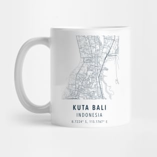 KUTA BALI SIMPLE MAP Mug